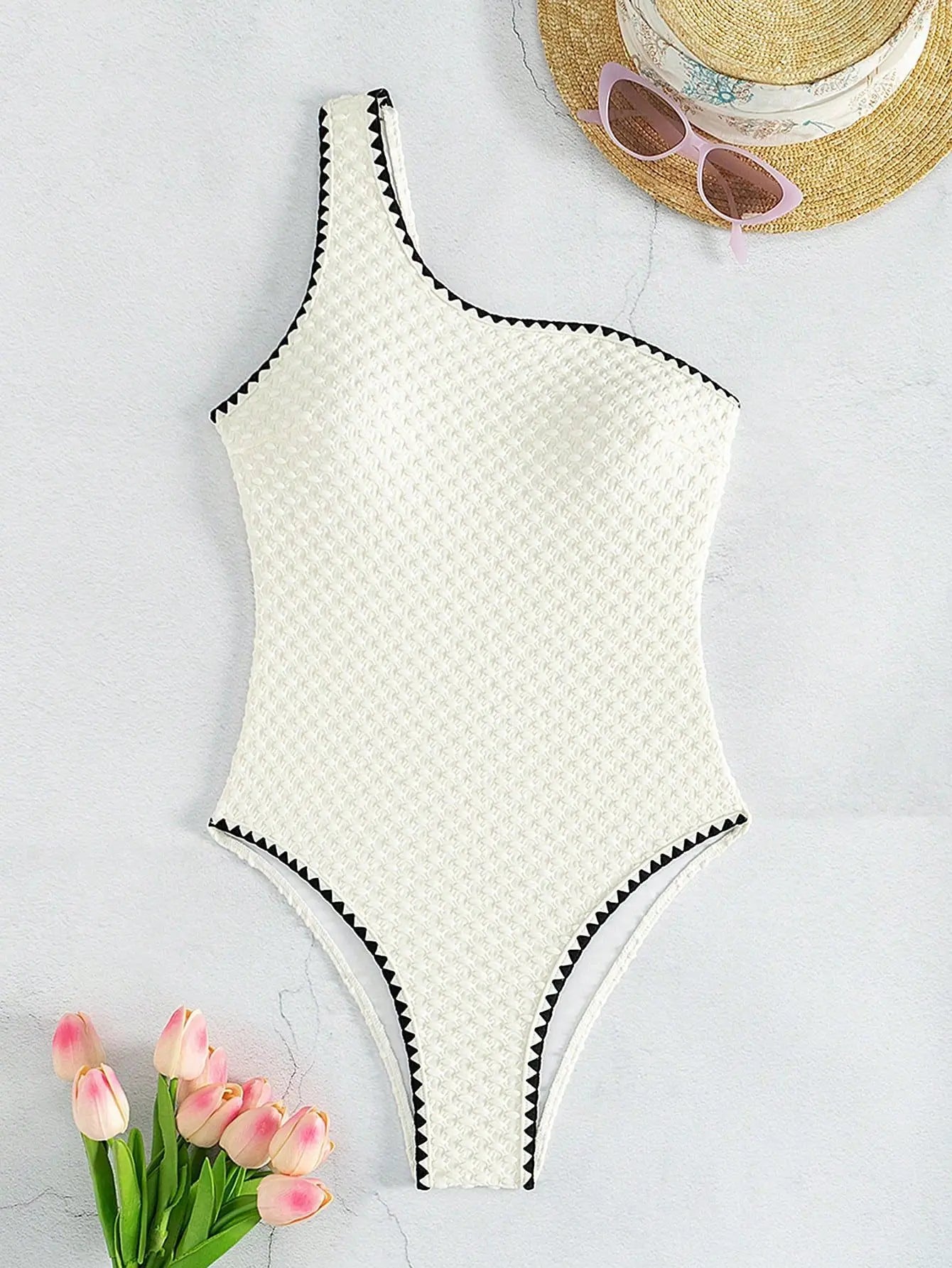 White Strapless 2-Piece Swimsuit for Women