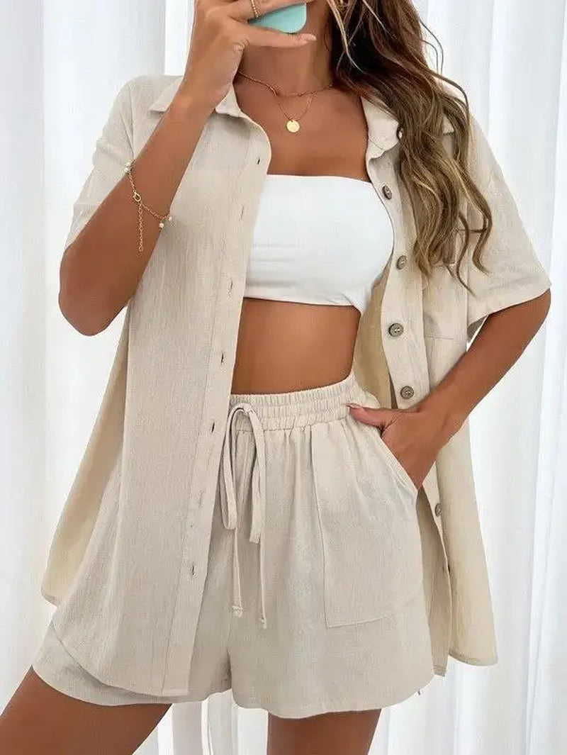 Cotton-Linen Two-Piece Set