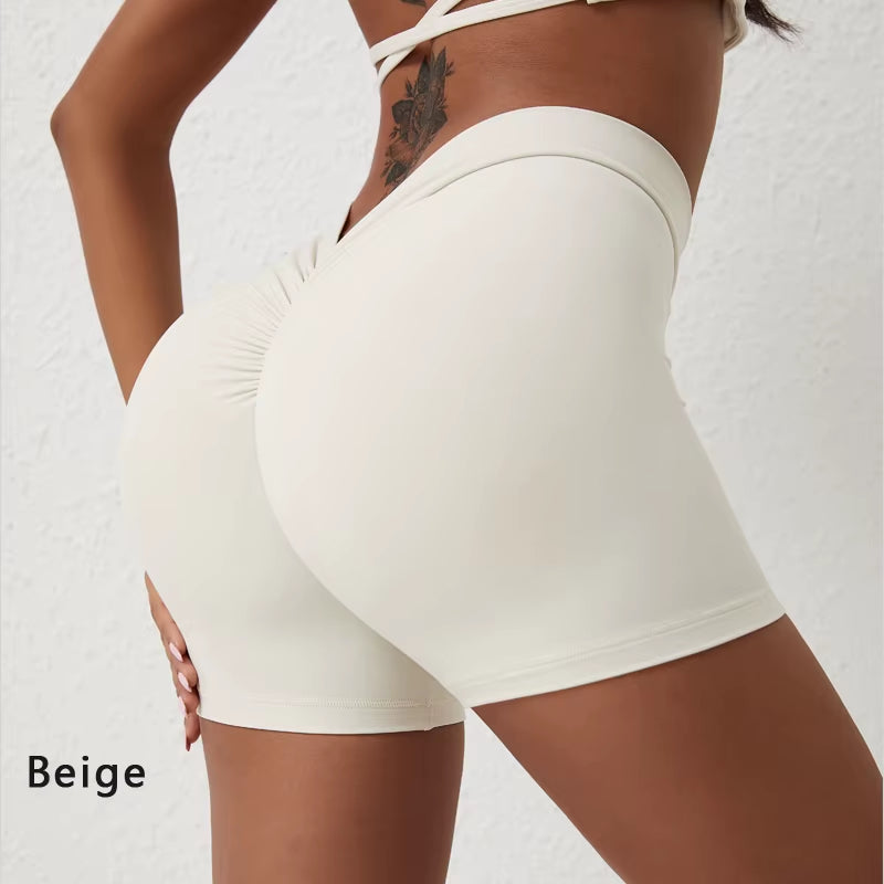 V-Luxe High-Waist Yoga Shorts