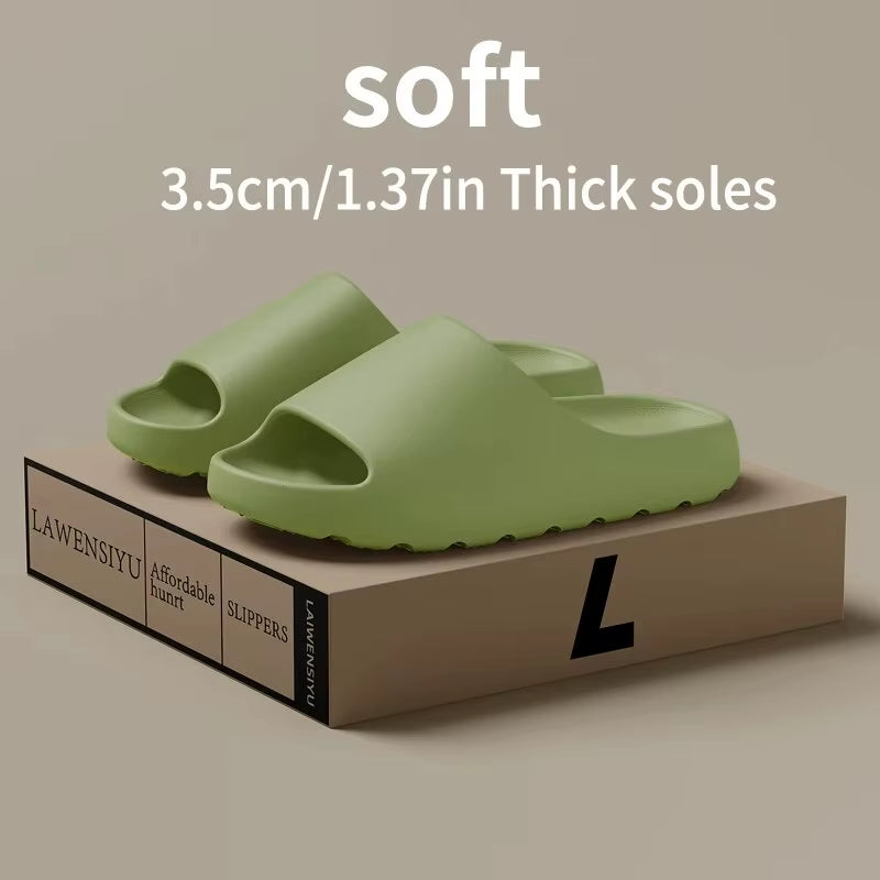 Coconut Slippers Feel like Stepping on Shit Thick-Soled Sandals Summer New Non-Slip Wearing Sandals