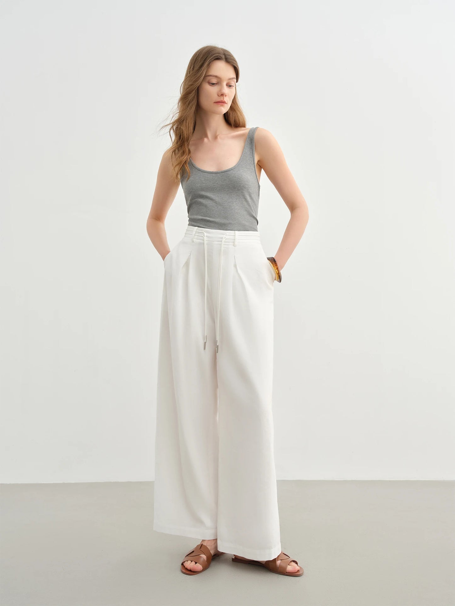 BreezyLuxe Linen-Blend Lounge Pants