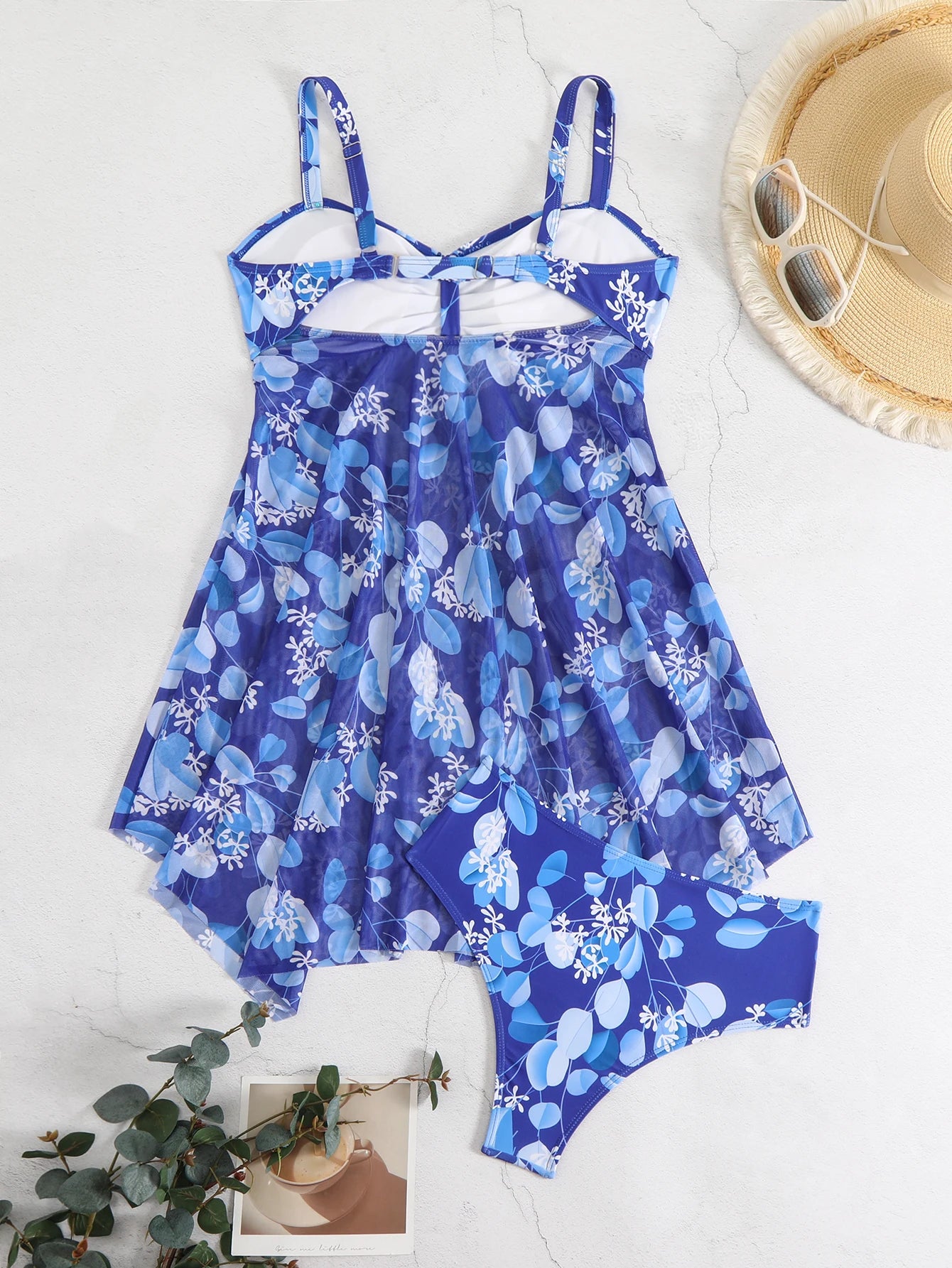 Tropical Floral Two-Piece Swimsuit