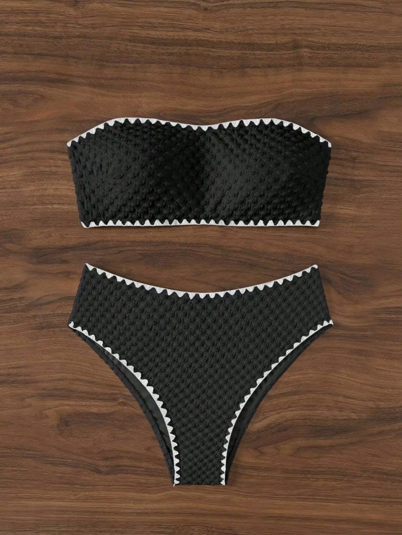 White Strapless 2-Piece Swimsuit for Women