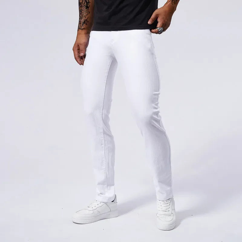 White Slim Fit Jeans