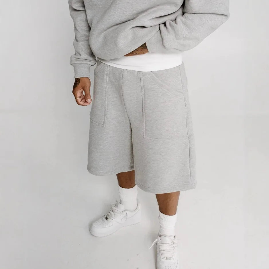 New Harajuku Street Simple Men Sports Pants Ins Versatile Loose Five-Point Pants Short Casual Pants Men Shorts