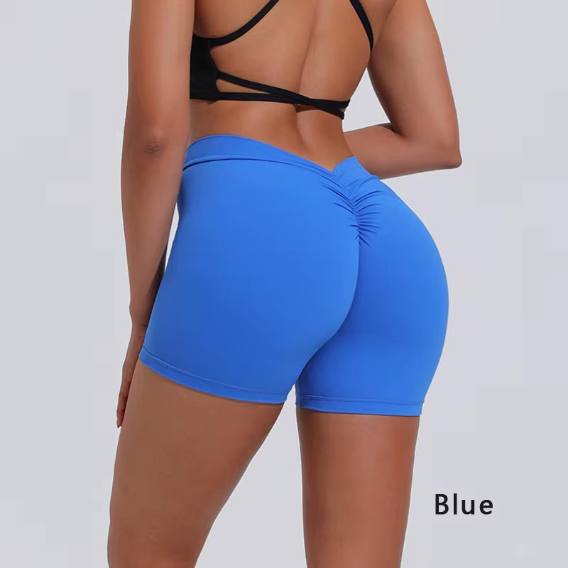 V-Luxe High-Waist Yoga Shorts