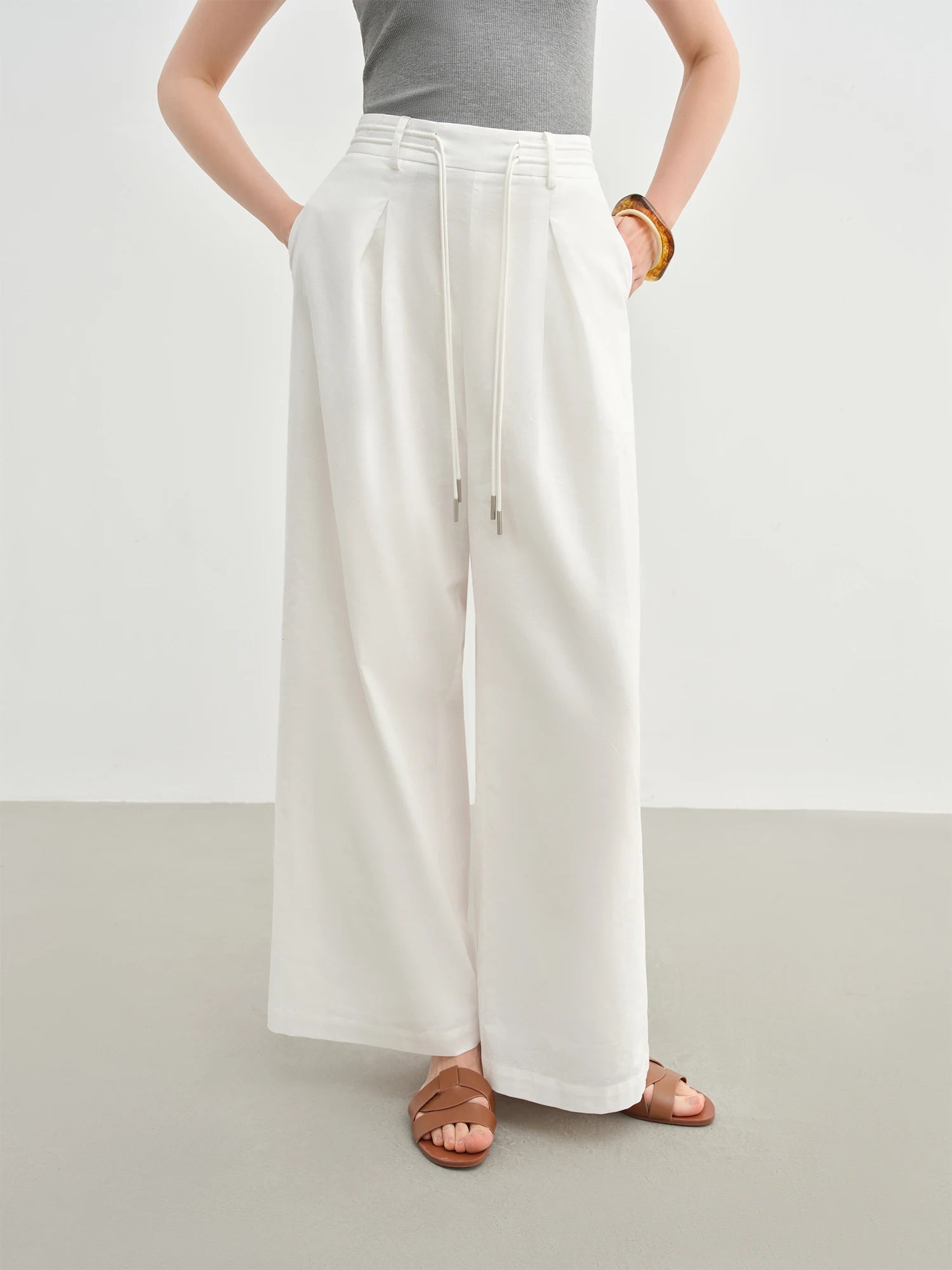 BreezyLuxe Linen-Blend Lounge Pants