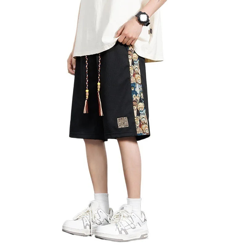American Functional Tool Shorts Men'S Summer Thin Casual Five-Point Fashion Brand Breathable Pants Working Shorts Man Cargo Bike