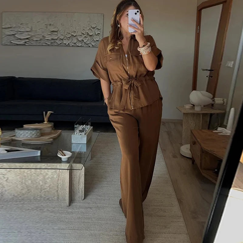  Elastic Waist Pants & Top