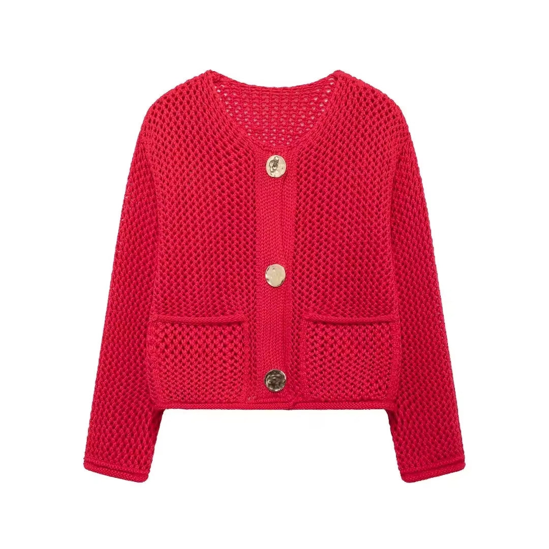  Casual Button-Up Sweater Coat