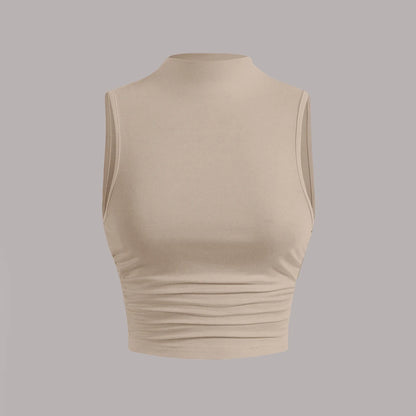 Mia Muse Solid Crew Neck Tank