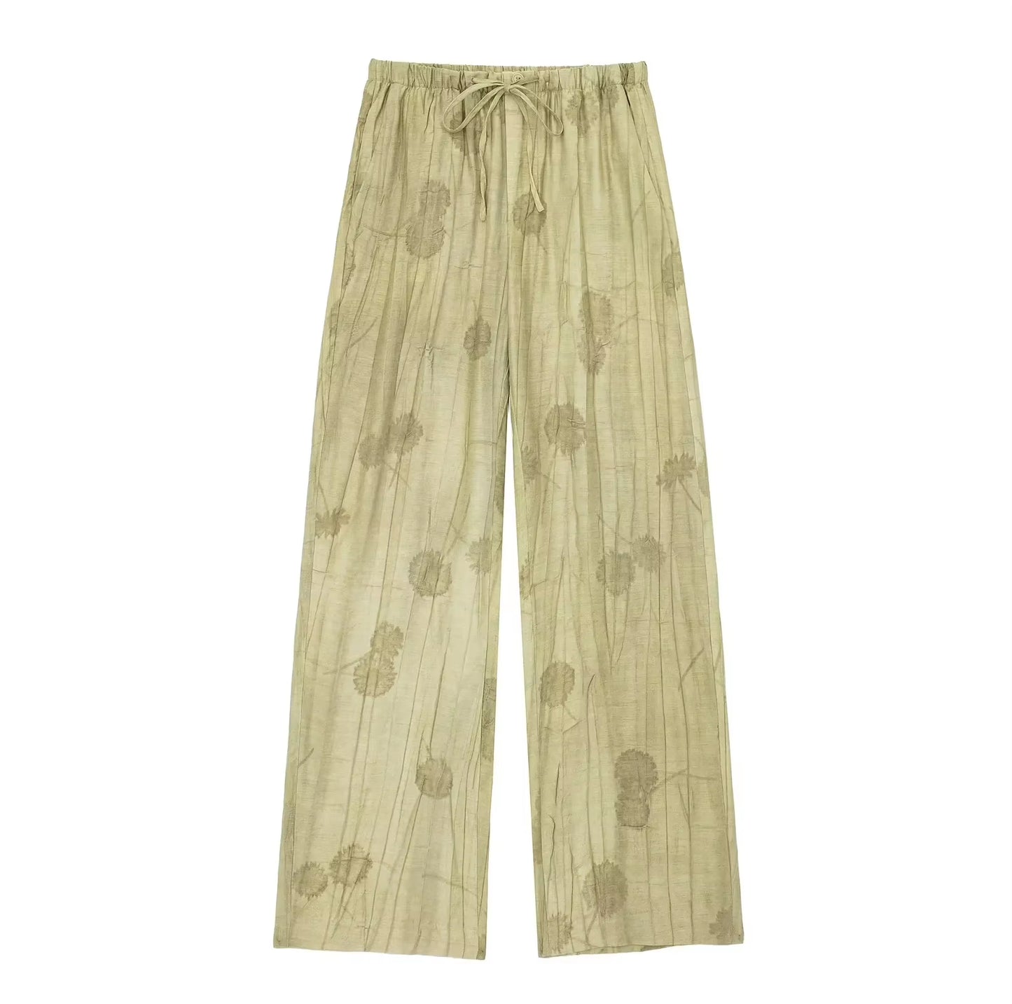 2024 New Woman Trouser Set Jacquard Long Sleeves Shirt Top + Casual Chic Elegant Women'S Wide Leg Long Pant Streetwear