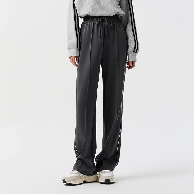 LoungeEase Wide-Leg Slimming Trousers