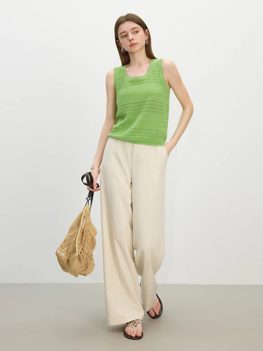FSLE Linen Luxe High-Waist Pants