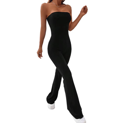 Black Drawstring One-Piece