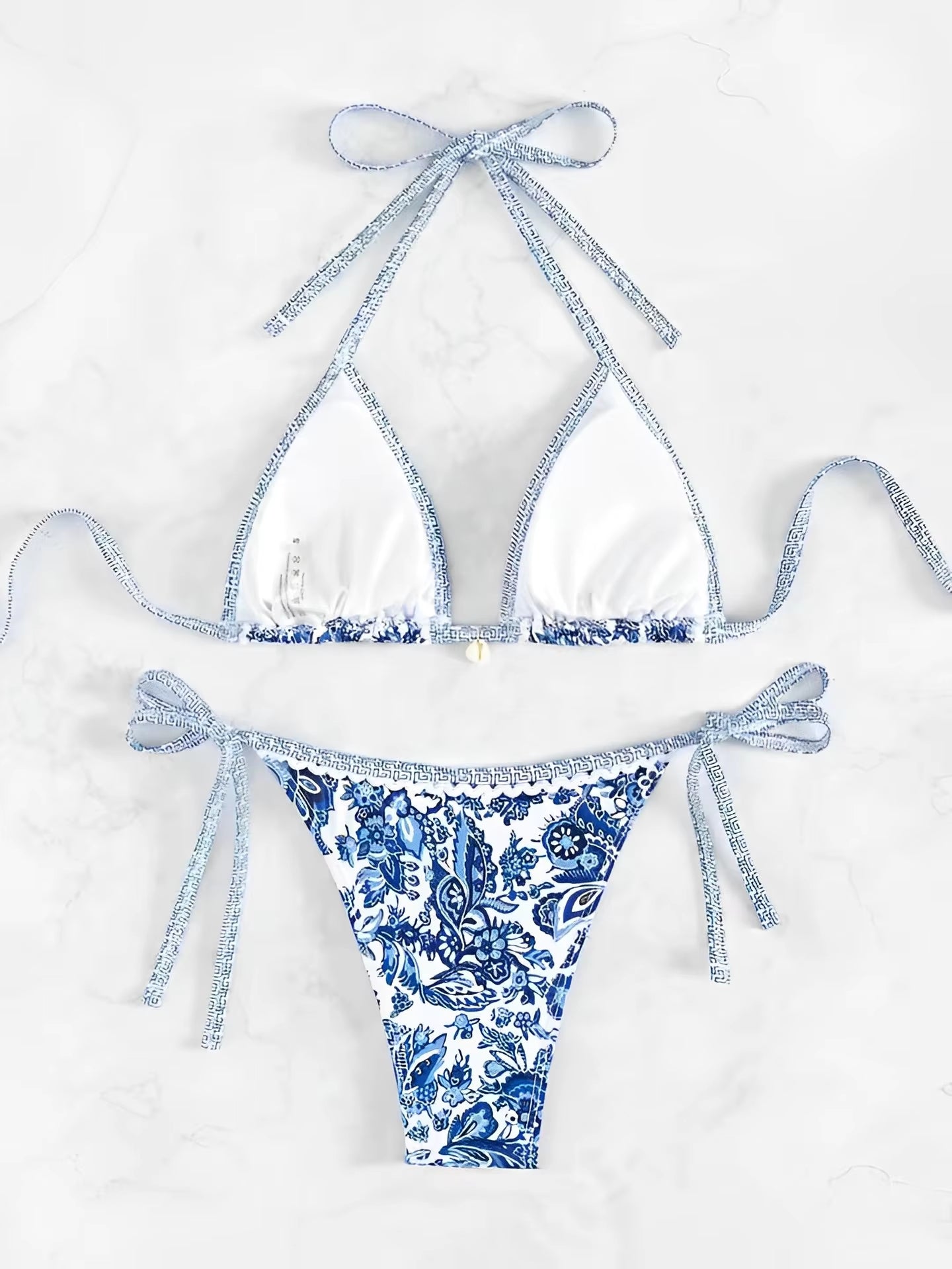 Triangle Halter String Bikini – Two-Piece