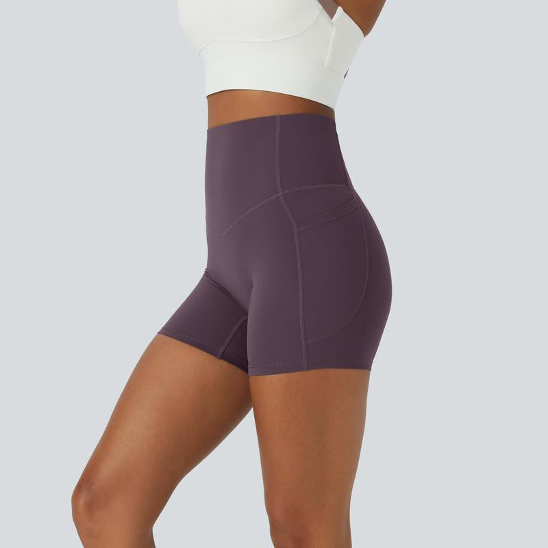 Halara Ultrasculpt Socinched High Waisted Tummy Control Side Pocket Shaping Training Biker Shorts #Springtok Durable Wearability Ease of Movement Contour Comfort#Outdoorfun