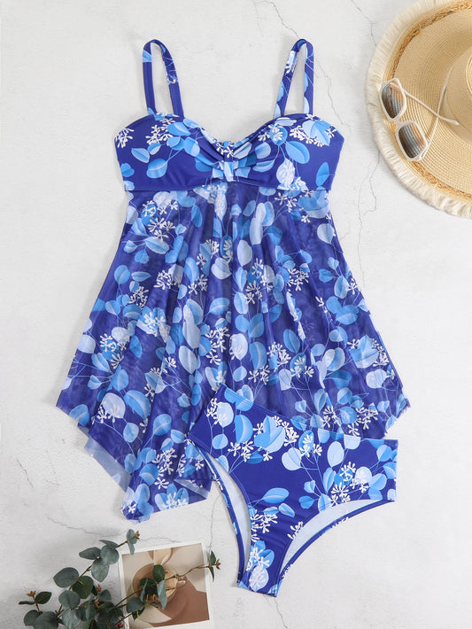 Tropical Floral Two-Piece Swimsuit 