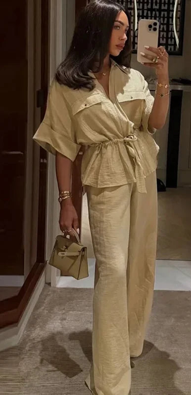  Elastic Waist Pants & Top