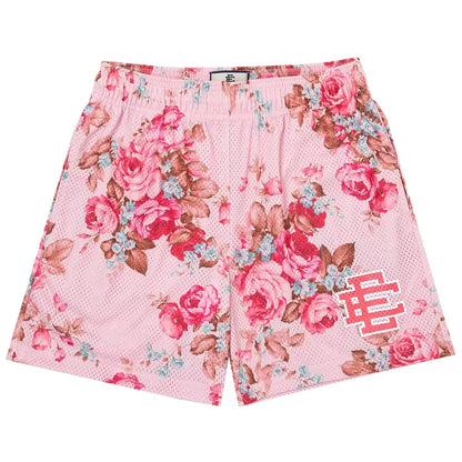 Floral Mesh Basketball  Shorts 