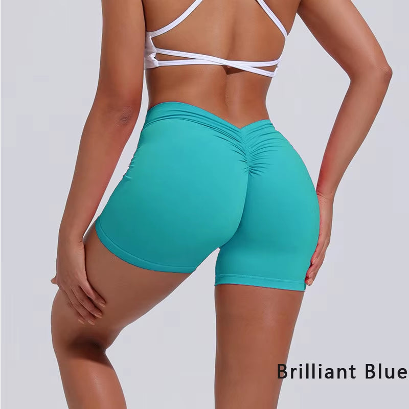V-Luxe High-Waist Yoga Shorts