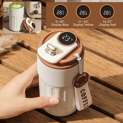 Thermos Bottle with LED Temperature Display