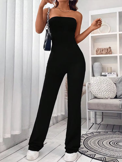 Black Drawstring One-Piece