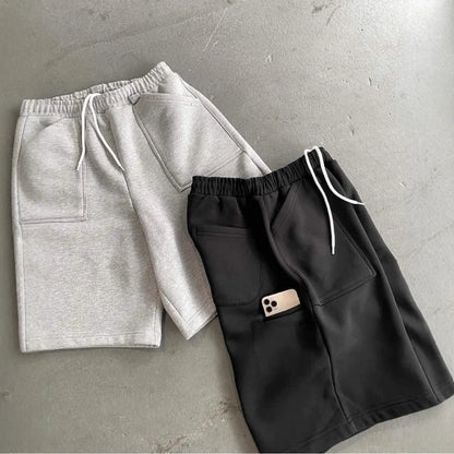New Harajuku Street Simple Men Sports Pants Ins Versatile Loose Five-Point Pants Short Casual Pants Men Shorts