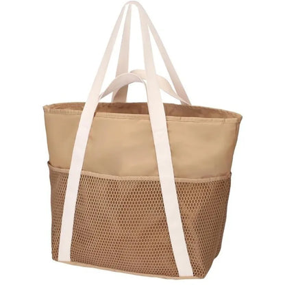New Hot Sell Beach Bag Large Waterproof Sandproof Foldable Tote for Women with Zipper Mesh Pockets for Pool Swim Travel Everyday