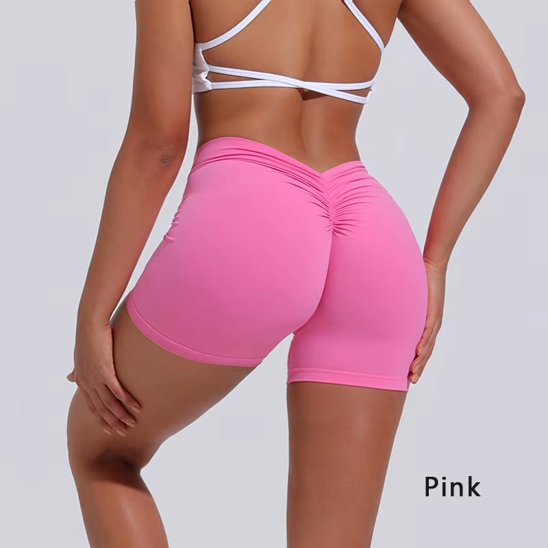 V-Luxe High-Waist Yoga Shorts