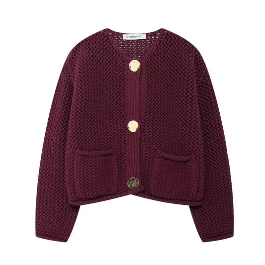  Casual Button-Up Sweater Coat