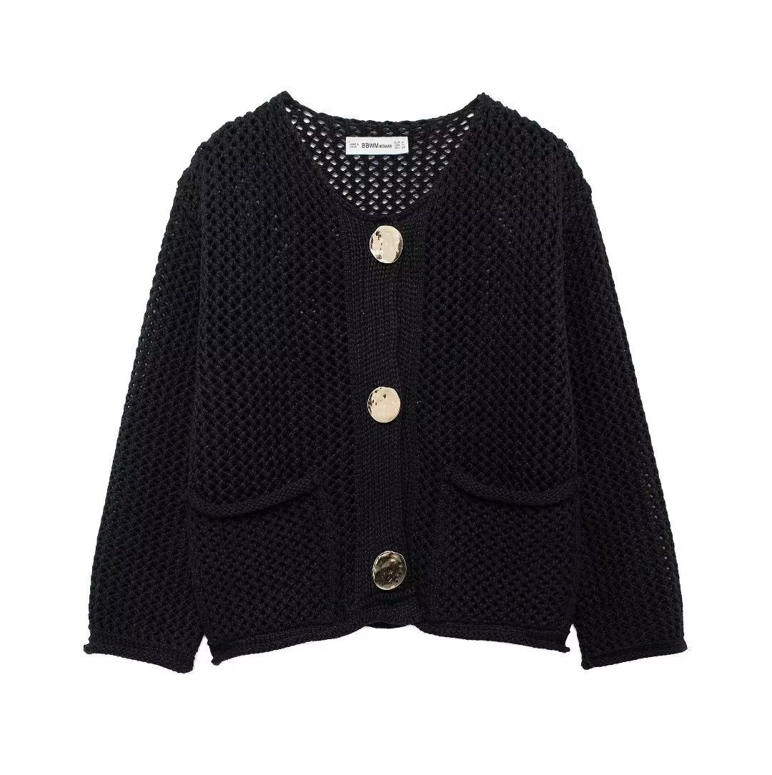  Casual Button-Up Sweater Coat