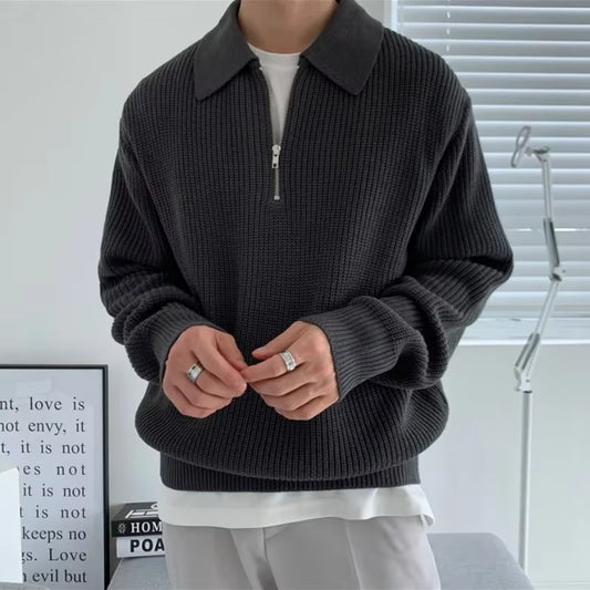 Men's Vintage Half-Zip Sweater 