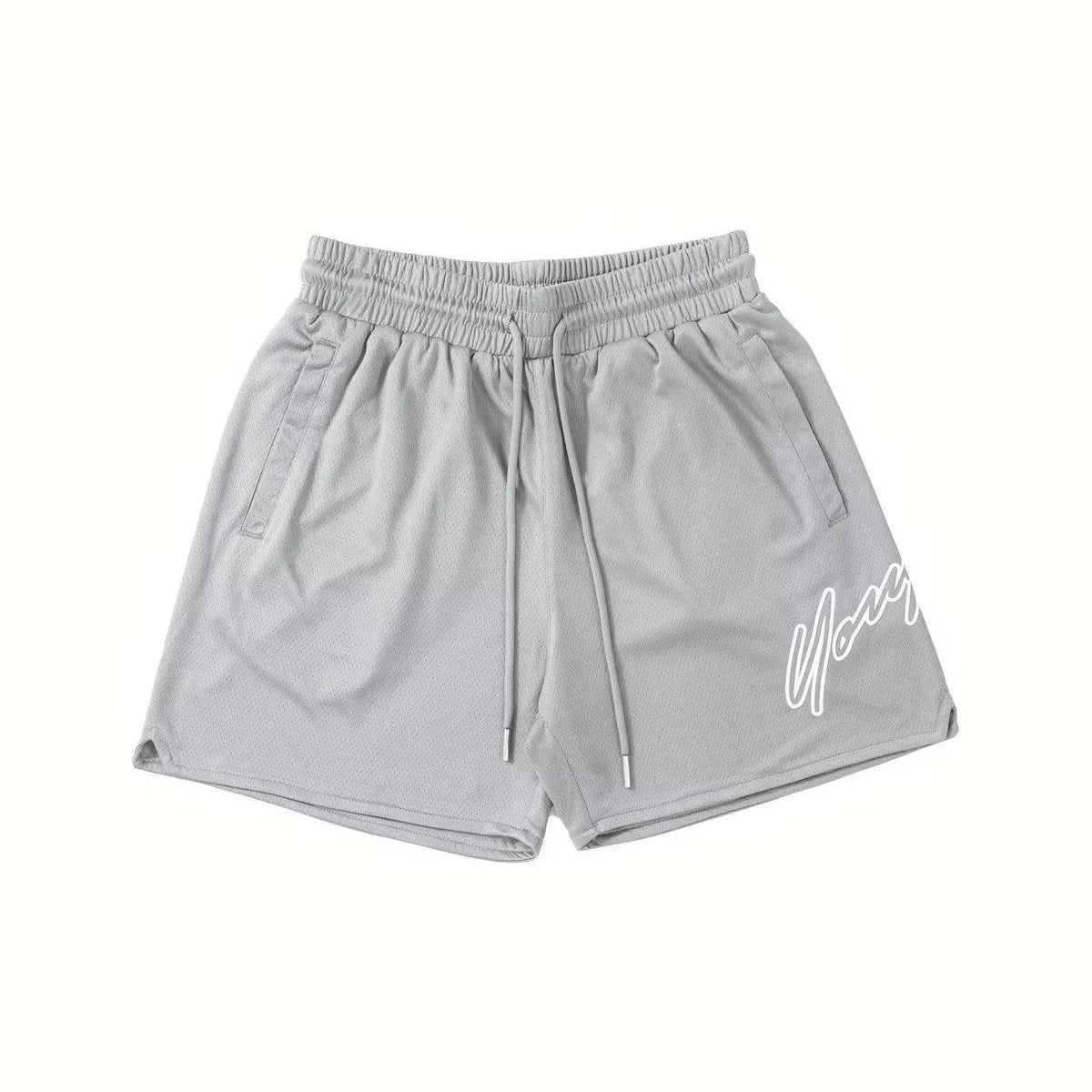 Summer Men' Shorts Breathable Absorb Sweat Quick-Drying Gyms Loose Shorts Outdoor Sports Fashion Leisure Beach Mesh Shorts