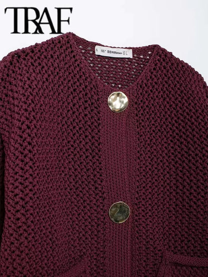  Casual Button-Up Sweater Coat